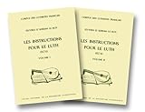 Oeuvres d\'Adrian Le Roy. Les instructions pour le Luth, 1574, instruction et textes musicaux