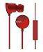 NIXON HEADPHONES: WIRE 3BUTTON/ ALL RED NH017191-00