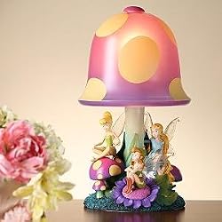 Disney Tinkerbell Tinker Bell Fairies Mushroom Lamp Light