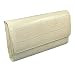 Mundi Hidden Asset Embossed Croc Clutch Wallet in Choice of Colors (Oyster)