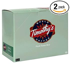 Timothy's World Coffee Chai Tea, K-Cups for Keurig Brewers, 24-Count Boxes (Pack of 2)