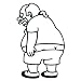 The Simpsons - Comic Book Guy - Cutout Decal