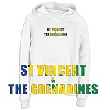 Sweatshirt Woman White  Flag St. Vincent & The Grenadines  Country