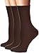 Flora&Fred Women's 3 Pair Pack Cotton Crew Socks