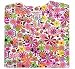 Medical Uniform - Bright Floral Print V-Neck Scrub Top (XS-3X) SIZES RUN LARGE!