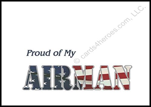 Proud of My Airman Note Card (5 x 7) - Military Greeting Card