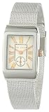 Ted Baker Women’s TE4043 About Time Contemporary Rectangle Beveled Analog with Sub-Second Case Watch