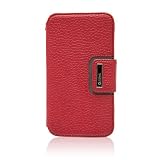 Zenus Galaxy S2 LTE (SC-03D)ケース Masstige Color Edge 2 diary Series レッド カードケース付き Z462iGS2L