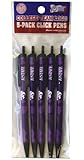 NCAA 5 Pack of Retractable Click Pens
