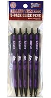 NCAA 5 Pack of Retractable Click Pens