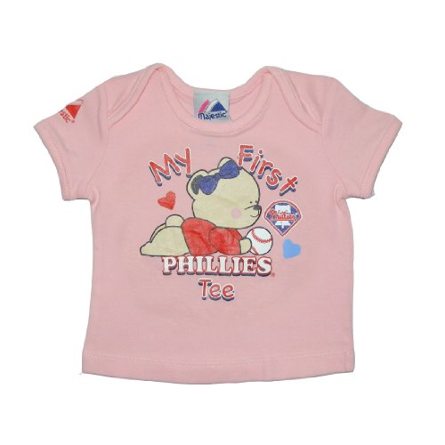 Infant / Baby MLB Philadelphia Phillies My First Tee T-Shirt - Pink (Size: 6/9)