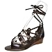 Nine West Women's Sorcerer Gladiator Sandal,Dk Brown,7 M US