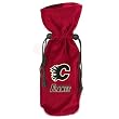 Calgary Flames 14" Velvet Wine Bag - Set of 3 - NHL Hockey