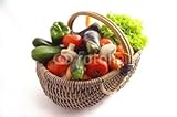 Wallmonkeys Peel and Stick Wall Decals - Panier De Légumes - 48