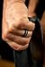 Keepfit 3 Silicone Wedding Ring Silicone Wedding Band for Men Thin Line (Grey Stripe, 10)
