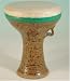 Doumbek Ceramic Goatskin, Mini Drum Ash Natural Goat Skin