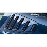 3dCarbon 691014 Ford Mustang 05-09 Quarter Window Louvers Painted - GRABBER ORANGE U3 (2008 MODEL YEAR)