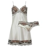 Mary Green Silk Black And White Chemise and Boy Pant - Final Sale!