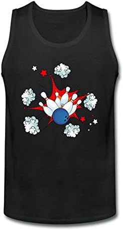 MRFDA Bowling Ball Strike With Falling Pins Tank Top For Men