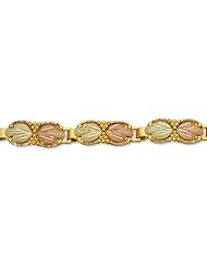 Landstroms Black Hills Gold Bracelet with Leaves and Horseshoes - P707