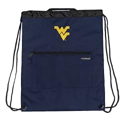 WVU Backpack Cinch Drawstring Style West Virginia University Draw String Back Pack Bag- For Boys Girls Students or Adults