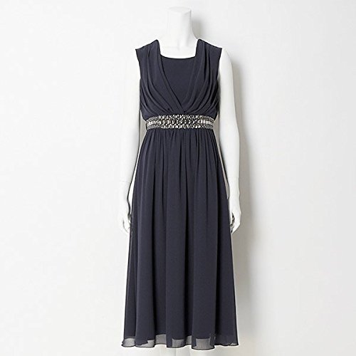 インディヴィ（INDIVI） 【パーティ対応】シフォンジョーゼットドレス／結婚式／お呼ばれ／パーティ／セレモニー／二次会／ワンピ