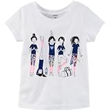 Carter's(カーターズ) ヨガグラフィックティ ホワイト トップス半袖Tシャツ 4歳【並行輸入】