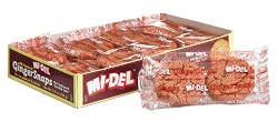 Mi-Del All Natural Ginger Snap Snack Pack 8.0-Ounce Package (Pack of 6)