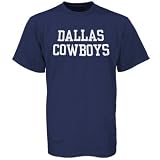 Mens Dallas Cowboys Navy Blue Coaches Short Sleeve T-shirt