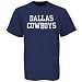 Mens Dallas Cowboys Navy Blue Coaches Short Sleeve T-shirt