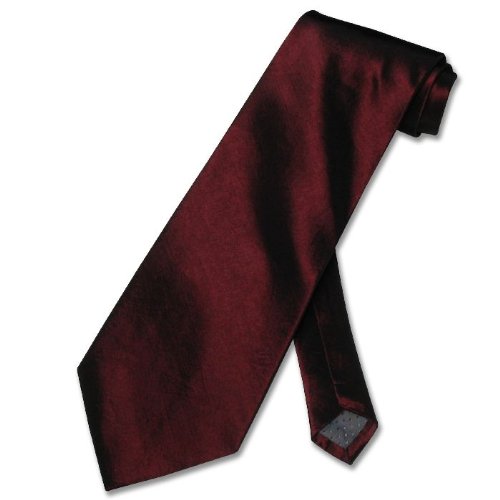 NeckTie Solid Maroon Dark Red Classic Men's Neck Tie NEW