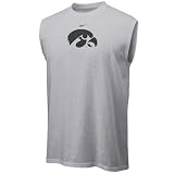Nike Iowa Hawkeyes Ash Team Logo Sleeveless T-shirt