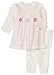 Little Me Organic Leopard Legging Set, Ivory/Pink, 3 Month
