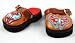 Brown Butterfly Dala Clogs Swedish Shoes with Buckle Doll Clothes Outfit Fits American Girl 18