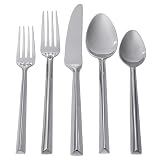 Hampton Forge Pyramid Satin 20-Piece 18/0 Forged Flatware Set,
Service for 4