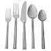 Hampton Forge Pyramid Satin 20-Piece 18/0 Forged Flatware Set, Service for 4