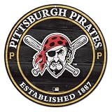 Pittsburgh Pirates Circle Logo Wood Sign