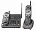 Panasonic KX-TG2357B 2.4 GHz DSS Cordless Phone with Dual Handsets, Answering System, and Talking Caller ID (Black)