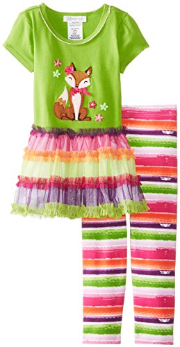 Bonnie Jean Little Girls' Fox Appliqued Legging Set