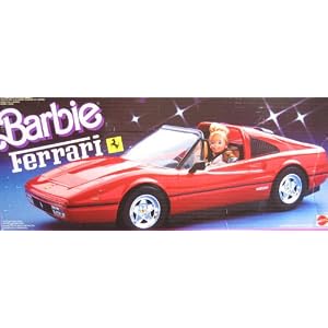 Barbie Ferrari Convertible Car Vehicle (1987 Mattel Hawthorne) by Barbie Ferrari