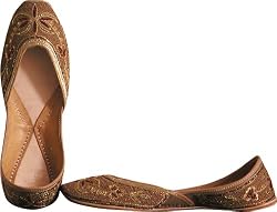 Beaded & Sequin Indian Khussa Belly Dance Shoes for Women Handcrafted Casual Footwear Available in Various Sizes