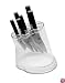 Shun Alton Angle 7-Piece Knife Block Set with Clear Block