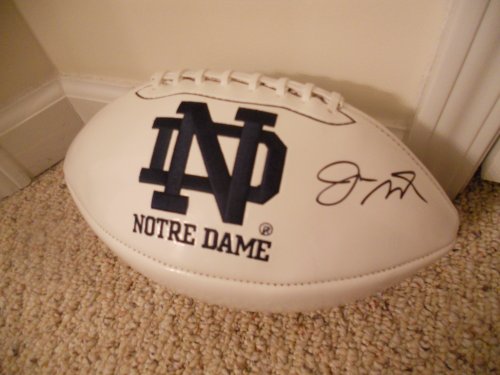 Joe Montana signed autographed Notre Dame logo football