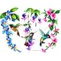 3/Row Hummingbirds Adult Long Sleeve T-Shirt