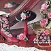 4 Piece Miniature Rose Patterned Shoe Set 4 Piece Miniature Rose Patterned Shoe Set