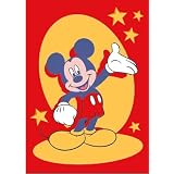 Luxury Childrens Character Mickey Red Disney Rug/Mat