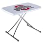 Lifetime 28247 30-Inch Personal Folding Table, White Granite with Ohio State Logo