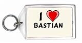 I Love Bastian Keychain