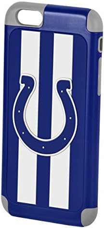 Forever Collectibles Official Licensed NFL Dual Hybrid 4.6" iPhone 6 Rugged Case - Retail Packaging (Indianapolis Colts)