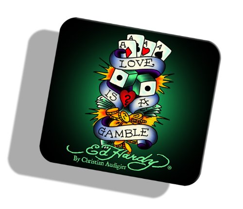 Ed Hardy Limited Edition MP09012 Mouse Pad (Love is a Gamble)